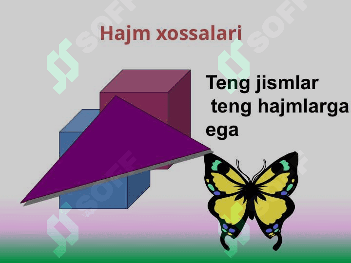 Jismlarning hajmi 3