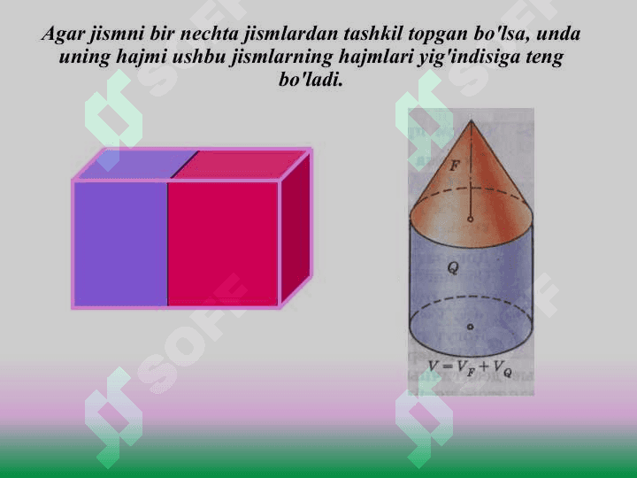 Jismlarning hajmi 4