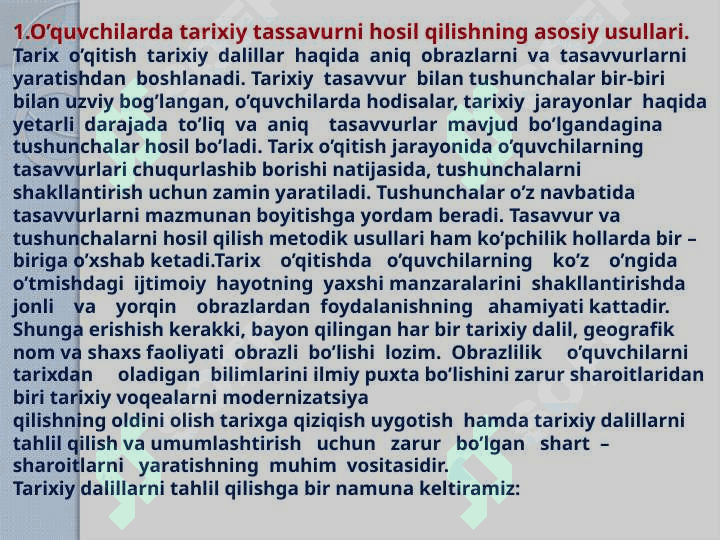 O’zbekiston tarixini o’rganish va o’qitishning dolzarb masalalari 5