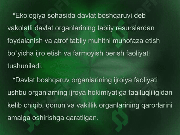 Ekologiya sohasida  davlat boshqaruvi 3
