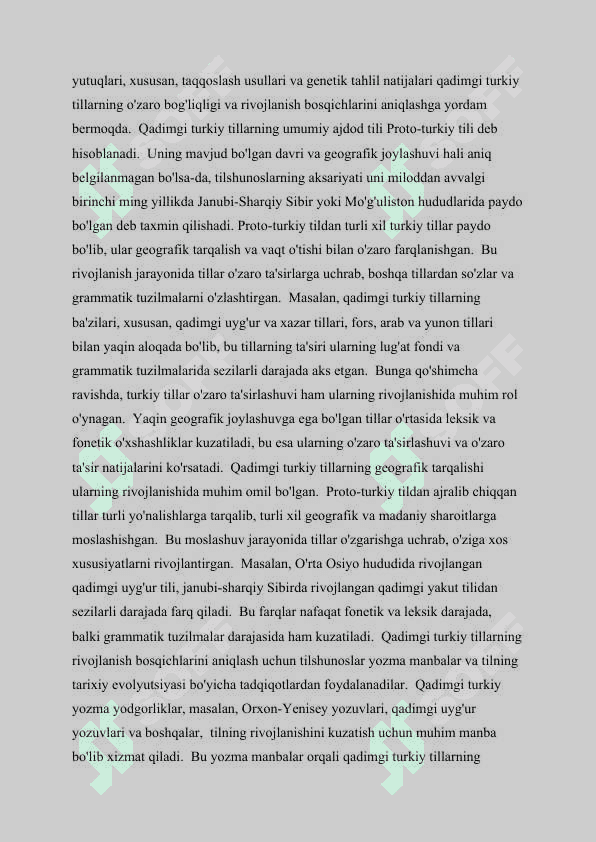 Qadimgi turkiy yozma yodgorliklarning xronologiyasi va ularning ahamiyati 8