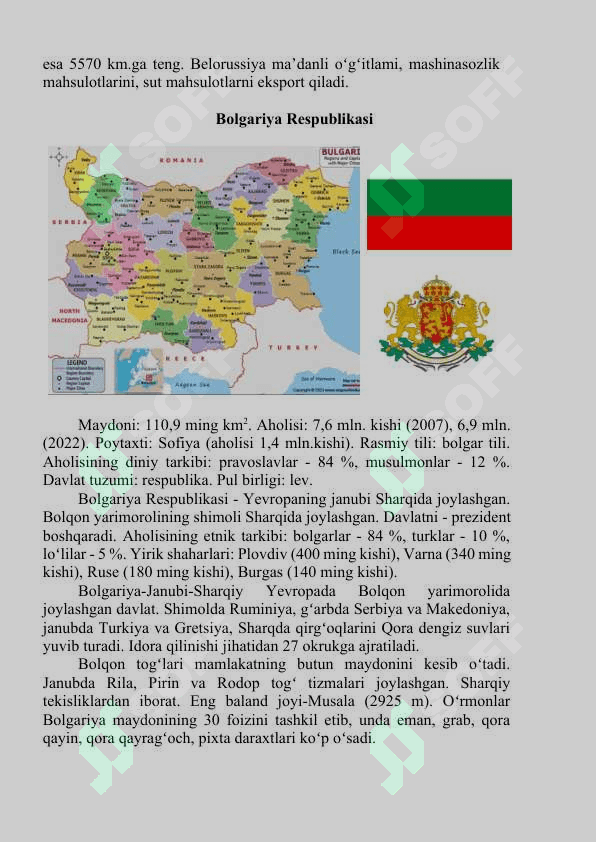 Sharqiy Yevropa mamlakatlari KURS ISHI 5