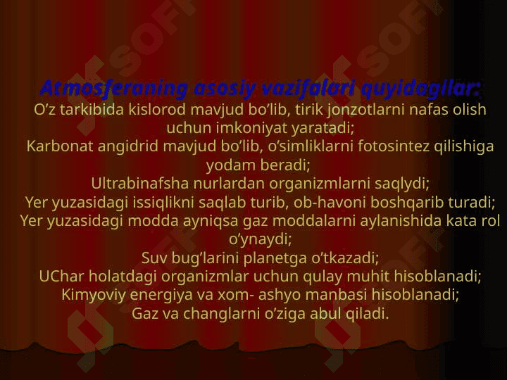 Atmosfera havosi ifloslanishi  - global muammo 6