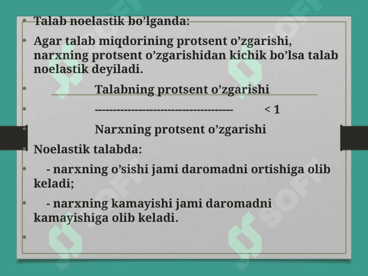Talab va taklif elastikligi 5