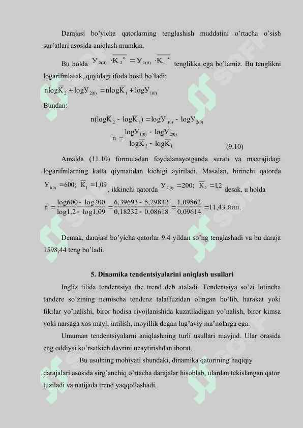 Dinamikani statistik o’rganish usullari 8