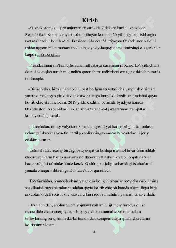 O'zbekistonda inflyatsiyaning sabablari va   xususiyatlari 2