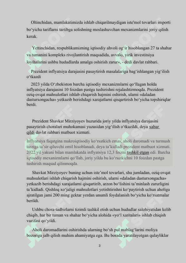 O'zbekistonda inflyatsiyaning sabablari va   xususiyatlari 3