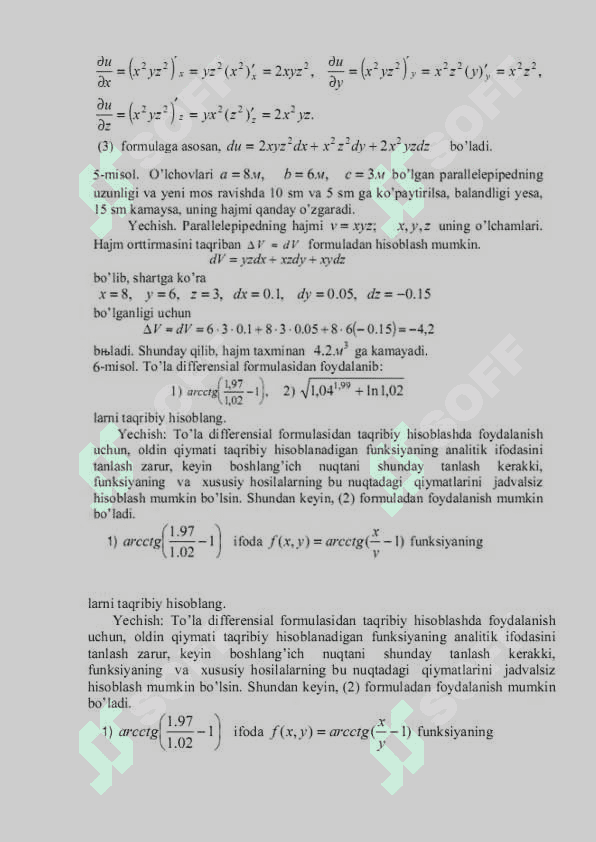 IKKI O’ZGARUVCHILI FUNKSIYANING XUSUSIY HOSILALARI VA EKTREMUMINI ANIQLASH 3