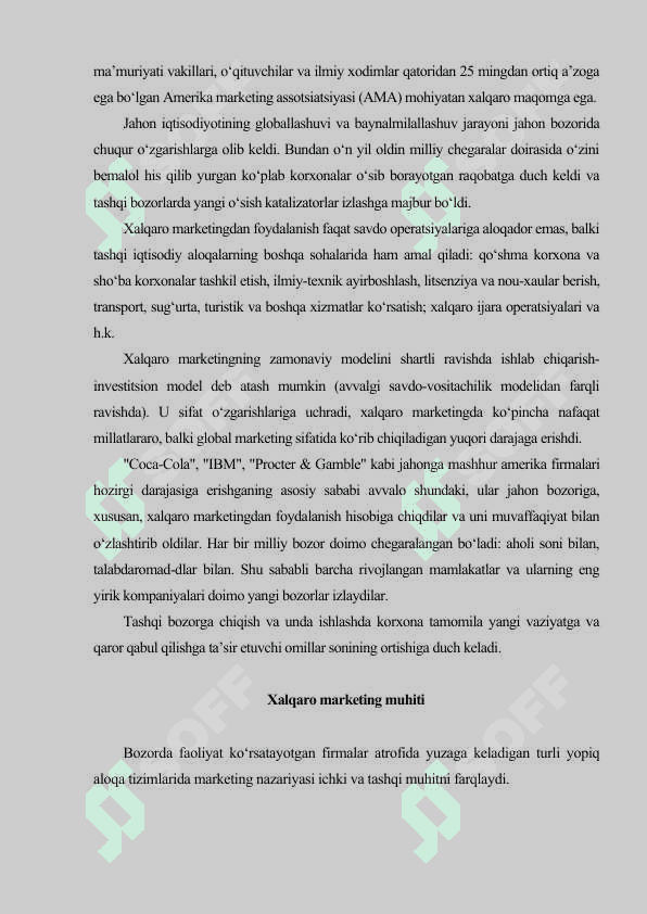 Xalqaro marketingda madaniy farqlar va ularning axamiyati 4