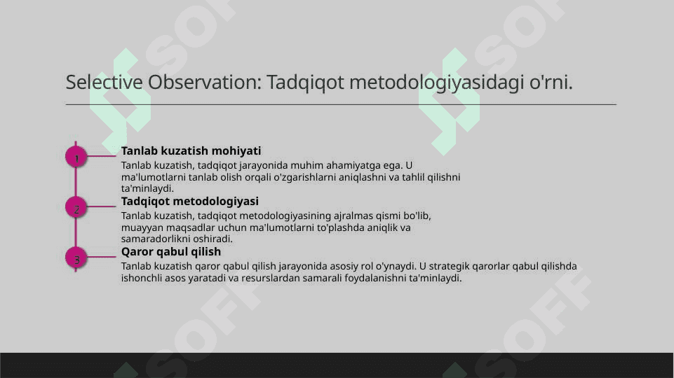 Tanlab kuzatish mohiyati zaruriyati va maqsadi 1 4