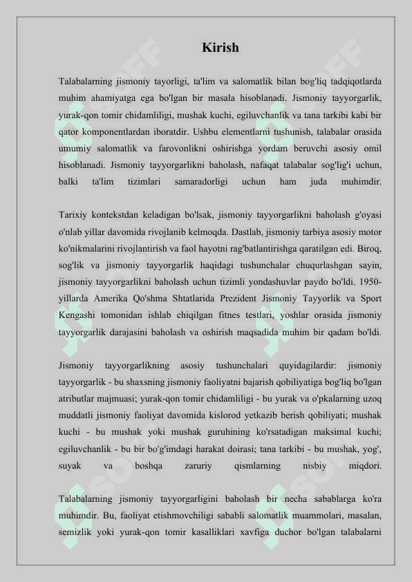 TALABALARNING JISMONIY TAYORLIGINI ANIQLASH 2