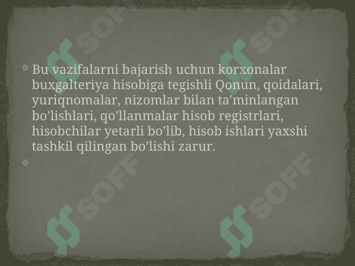 asosiy xo'jalik jarayonlarini hisobga olish 5