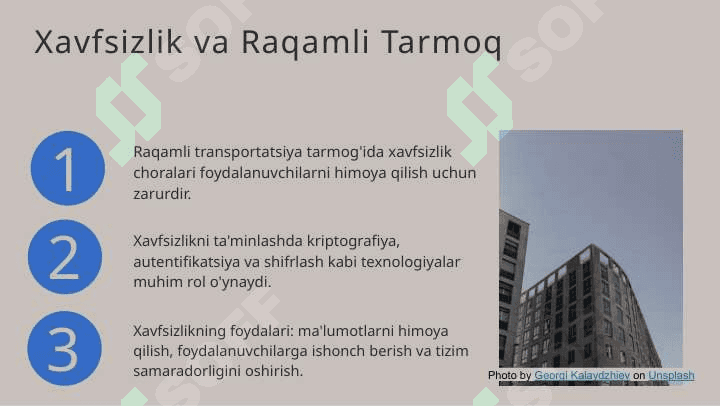 Raqamli transportatsiya tarmogʻi 5