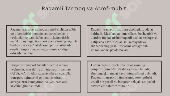 Raqamli transportatsiya tarmogʻi 7