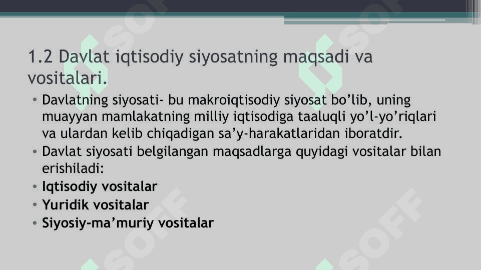 Iqtisodiyotga davlat aralashuvining zarurligi 4