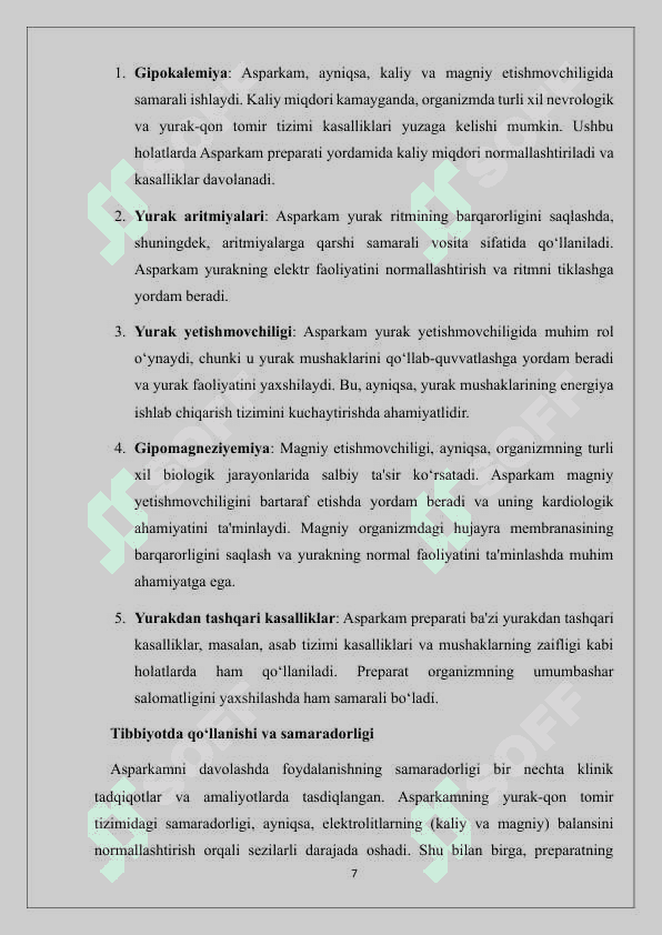 Asparkam tabletkasini sifatini baholash, qadoqlash va o‘rash. 7
