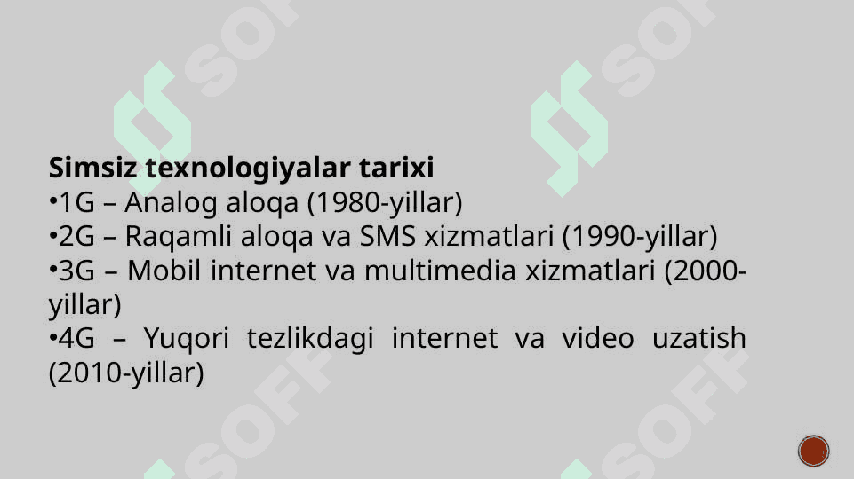 Simsiz texnalogiyalar 5G 8