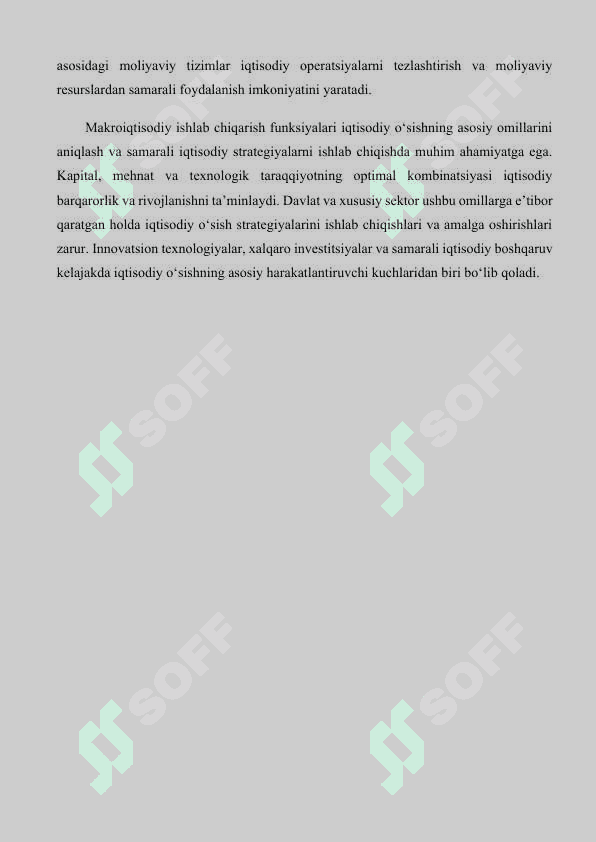 Makroiqtisodiy ishlab chiqarish funksiyalari asosida respublikada barqaror iqtisodiy oʻsishni modellashtirish 8