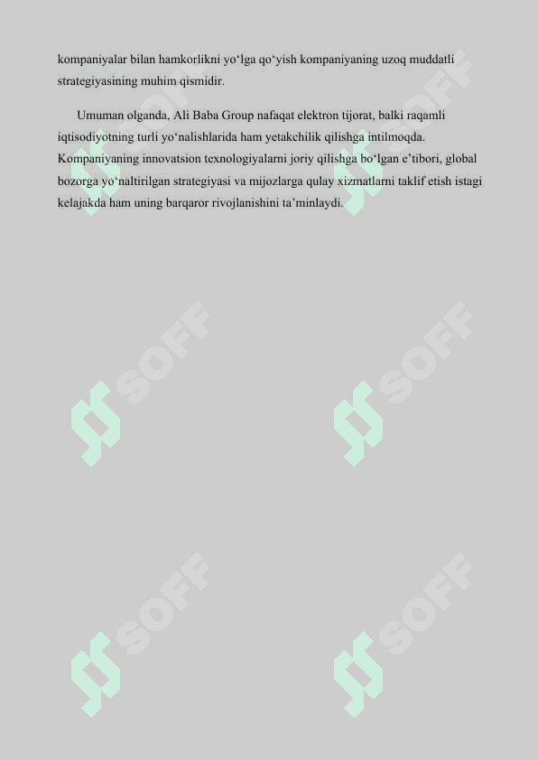 Ali Baba raqamli iqtisodiyotida global elektron tijorat lideri sifatida 6