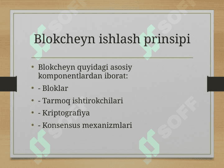 Taqsimlangan davlat tizimlari (blokcheyn) 5