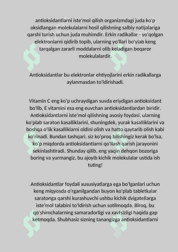 Antioksidantlar 2