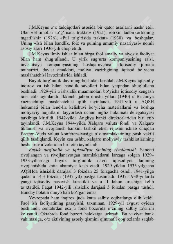 DJON MEYNARD KEYNS TA’LIMOTI VA NEOKEYNSCHILIK 2