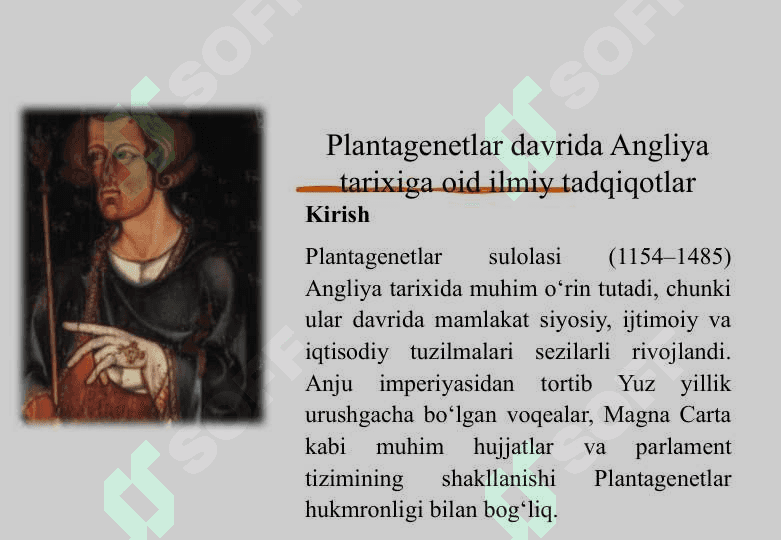 Plantagenetlar davrida Angliya tarixiga oid ilmiy tadqiqotlar 25 3
