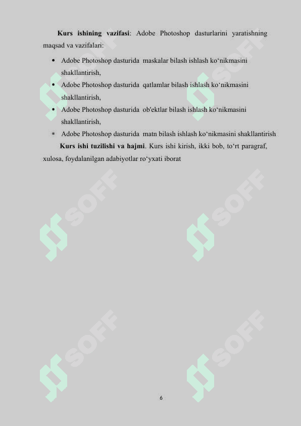 Adobe Photoshop dasturida  maskalar, qatlamlar, ob'ektlar va matn bilash ishlash ko‘nikmasini shakllantirish 6