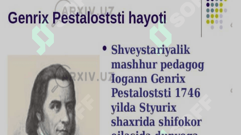 Iogann genrix   Pestolossining Pedagogik gʻoyalari 2