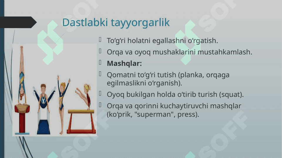 Yukni ko‘tarish va ko‘tarib yurish mashqlarini bajarishga o‘rgatish 3