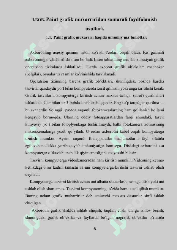 Paint grafik muxarriri va uning imkoniyatlaridan samarali foydfalanish usullari 6