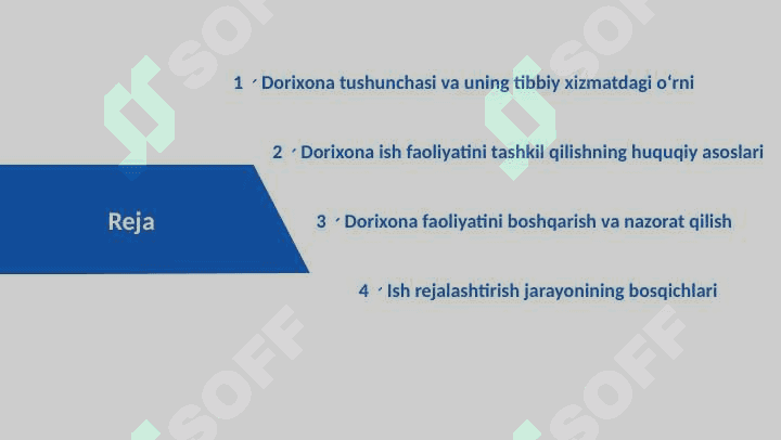 Dorixonalarining faoliyatini rejalashtirish 1 2