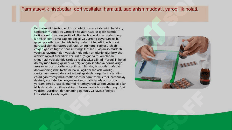 Dorixonalarning hisobotlarini tuzish va topshirish tartibi 3