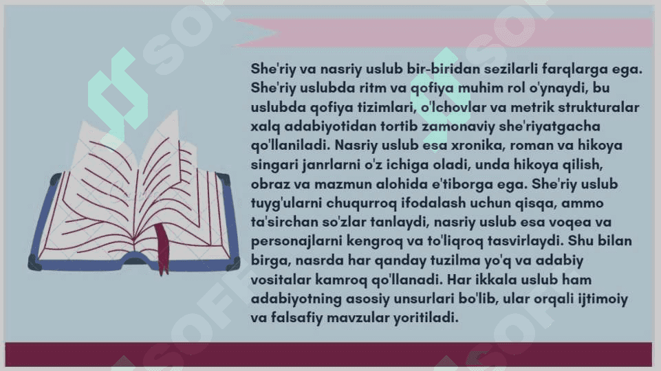 Mumtoz adabiyotda sheriy va nasriy uslub 6