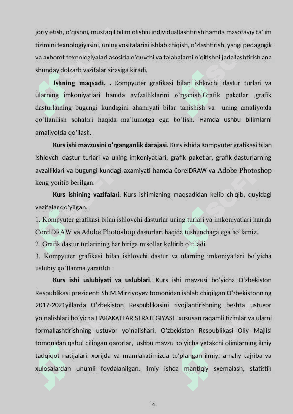 Kompyuter grafikasi bilan ishlovchi dastur va ularning imkoniyatlari 4