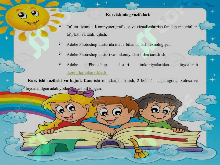 ADOBE  PHOTOSHOP DASTURIDA MATN  VA KONTUR  BILAN  ISHLASH 4