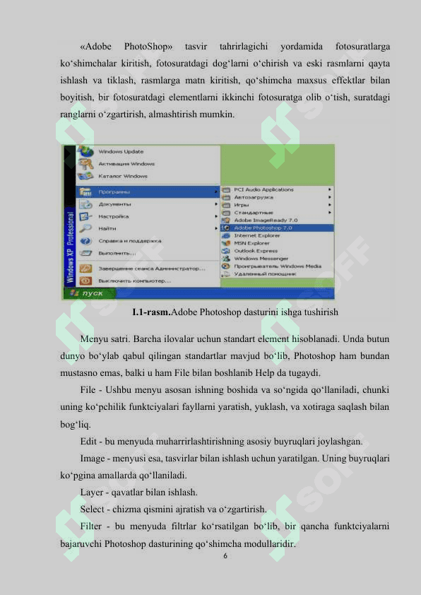 Adobe Photoshopda rasmlar bilan ishlash jarayonida filtrlar va effektlardan foydalanishning ahamiyati 6
