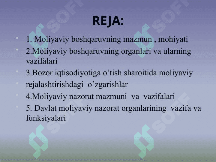 MOLIYAVIY BOSHQARUV VA NAZORAT 2
