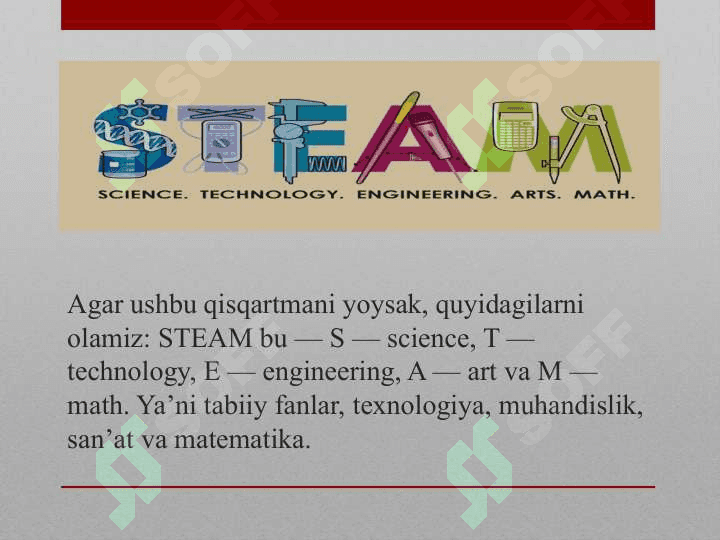 STEAM texnologiyasining asosiy tushunchalari 3