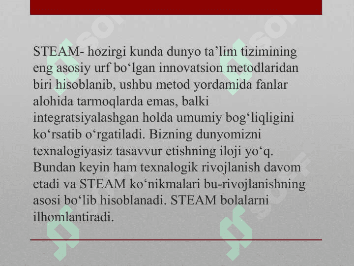 STEAM texnologiyasining asosiy tushunchalari 4