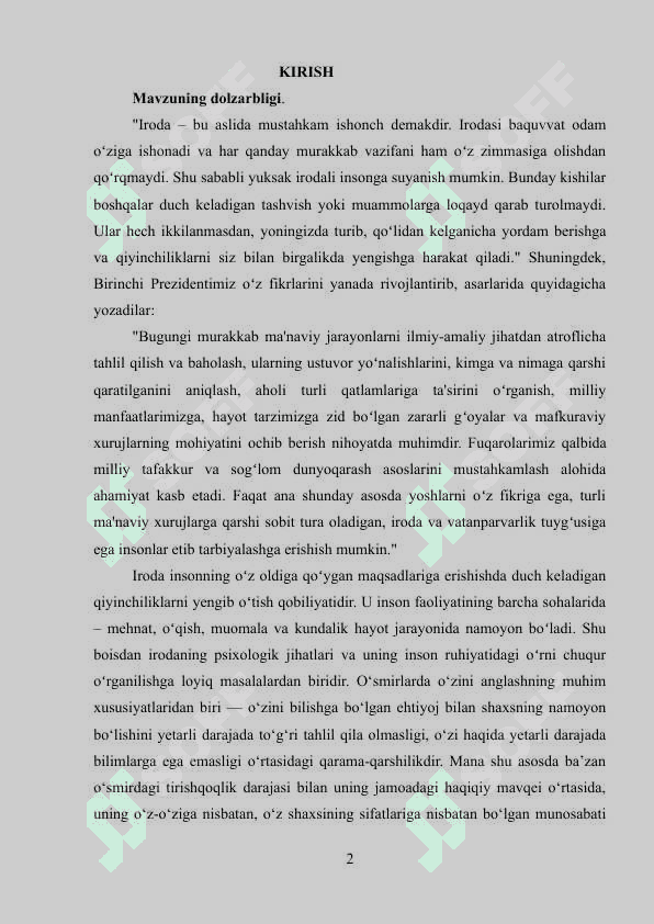PSIXOLOGIYADA IRODA TO’G’RISIDAGI NAZARIYALAR 2