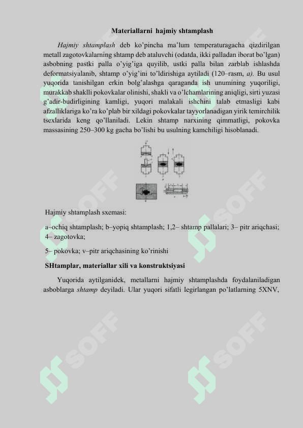 Shtamplash texnologik jarayonini ishlab chigish bosqichlari 2