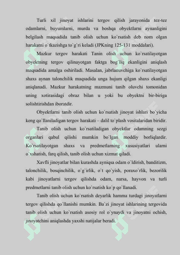 Tanib olish uchun ko`rsatish taktikasiTanib olish uchun ko`rsatish taktikasi 2