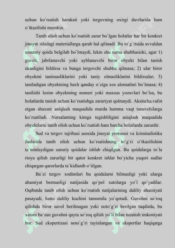 Tanib olish uchun ko`rsatish taktikasiTanib olish uchun ko`rsatish taktikasi 4