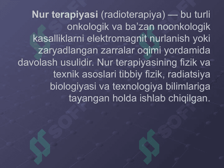 Nur terapiyasi fizik va texnik asoslari. 3