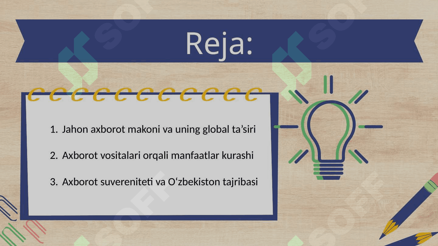 Jahon media va axborot makonida manfaatlar to'qnashuvi 3