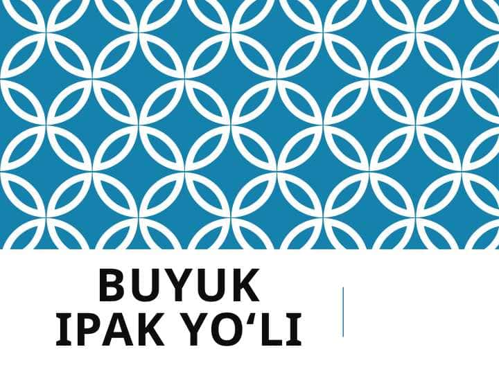 Buyuk ipak yo'li