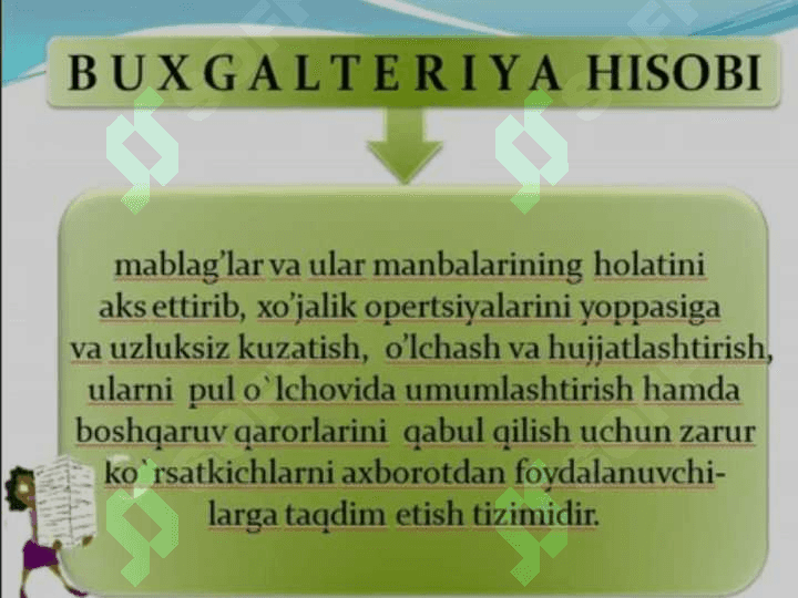 Buxgalteriya hisobining meyoriy huquqiy asoslari bo`yicha 2