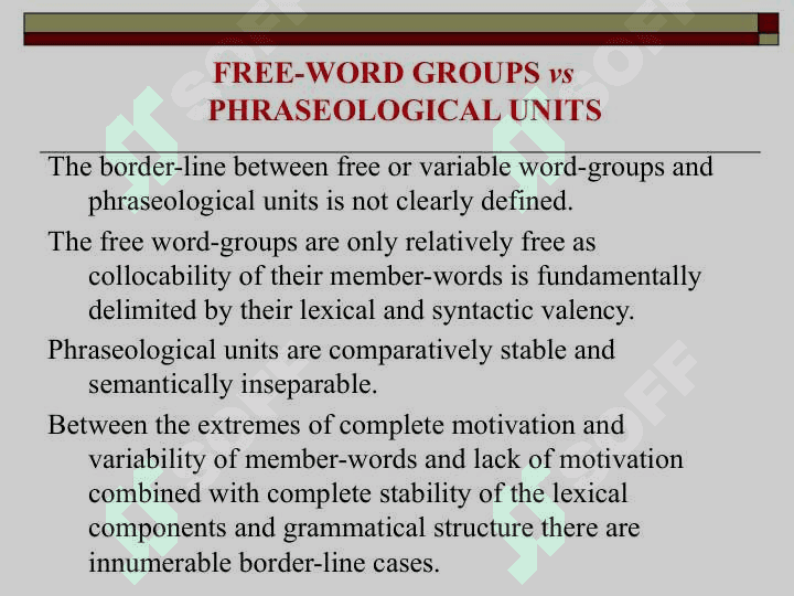 PHRASEOLOGY AND PHRASEOLOGICAL UNITS 5