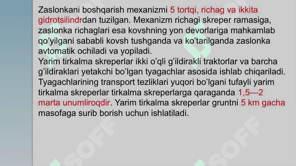 Yarim tirkalma skreper jihozlari 4